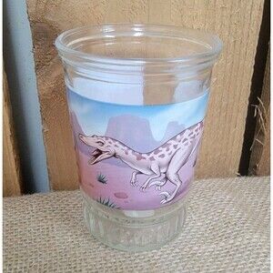 Bama Presents The Great Dinosaurs  Juice Glass Velociraptor #4